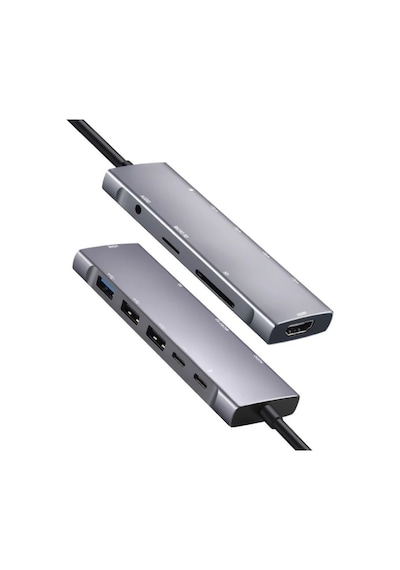 9in1 Apple Uyumlu MacBook Matebook Usb 3.0 Kart Okuyucu Hdmi 4k 30hz Type-c Çevirici