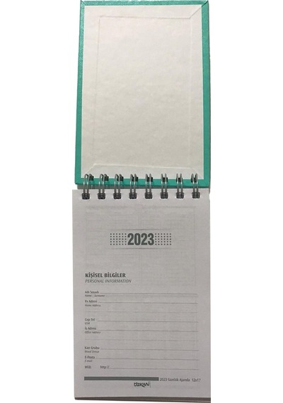 2023 Bloknot Günlük Ajanda 12x17 Siyah