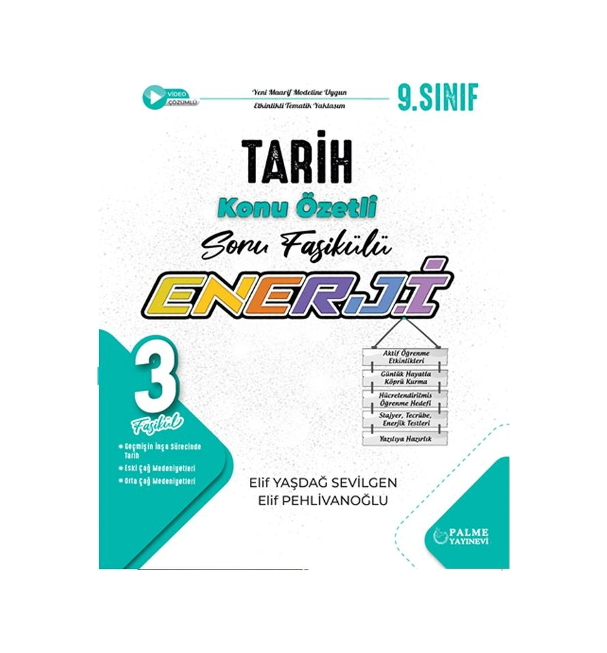 Palme 9.sınıf Enerji Tarih Soru Fasikülleri 3 Fasikül