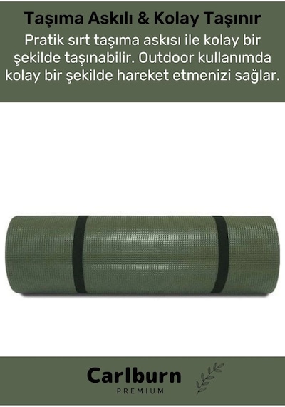 Özel Su Geçirmez 182 x 60 CM Hafif Pratik Dayanıklı Isı Yalıtım 12mm Kalınlık Köpük Askeri Haki Mat Çok Renkli