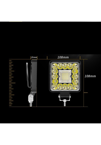 Off Road Projektör Sis Farı 41 Led 123 Watt Oto Çalışma Lambası
