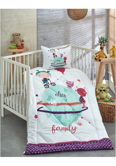 Komfort Home V22 %100 Pamuklu Silikon Elyaf Bebek Yorgan Seti