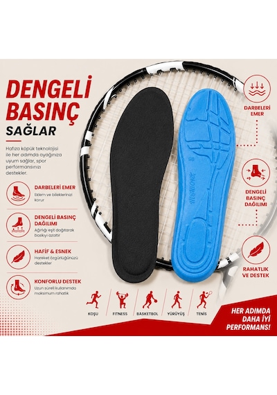 Memory Foam Ortopedik Ayakkabı Tabanlığı, Hafızalı Tabanlık, Yumuşak Sünger İç Taban, Darbe Emici, Günlük Yürüyüş, Spor, Koşu İçin Konforlu Tabanlık, Ayakkabı Keçesi