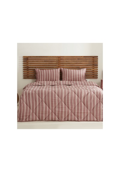 Sarah Anderson Barlet Tek Kişilik Comfort Set/Uyku Seti Çizgili Bordo
