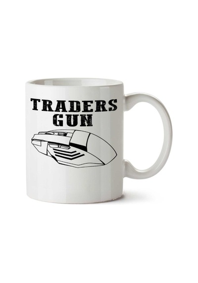 Traders Gun İki Tarafı Baskılı Kupa Bardak Çok Renkli