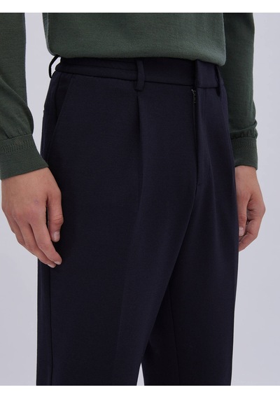 Kip Lacivert Örme Carrot Fit Casual Pantolon Çok Renkli