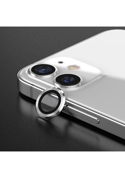 Apple Uyumlu iPhone 13/13 Mini Silver Gümüş Kamera Koruyucu Lens Koruyucu