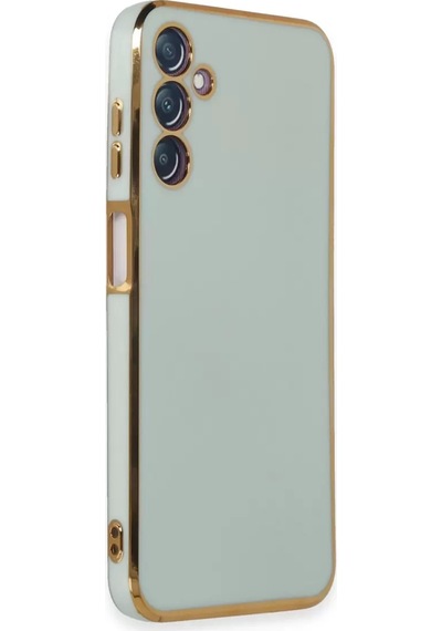 Samsung Uyumlu Galaxy M14 5g Kılıf Volet Silikon - Açık Yeşil -