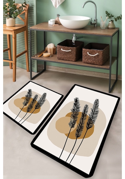 DAY SUNRISE DJT 2 LI SET Banyo Halısı Banyo Paspası Çok Renkli