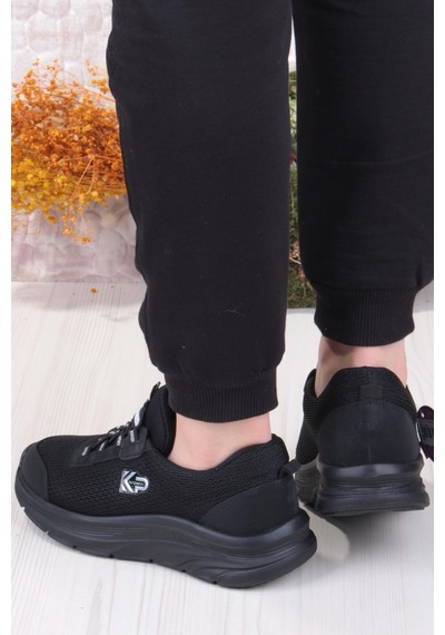 Fort King Luna Rahat Hafif Memory Foam Taban Sneaker Kadın Ayakkabı Siyah