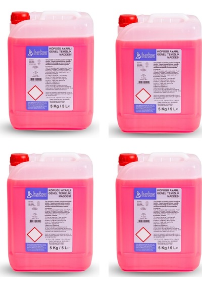 Birka Köpüğü Ayarlı Genel Temizlik Maddesi 4 Adet x 5 Lt. Yer Y