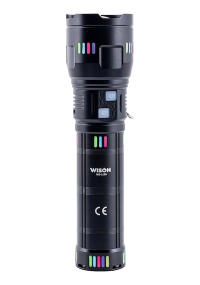 Wison Uzun Menzilli El Feneri 60watt 5500 Lümen Ws-1150 Siyah