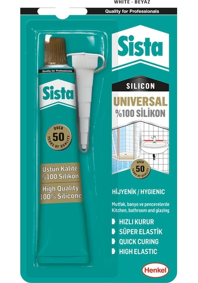 Henkel Sista Universal Silikon Beyaz 50 ML