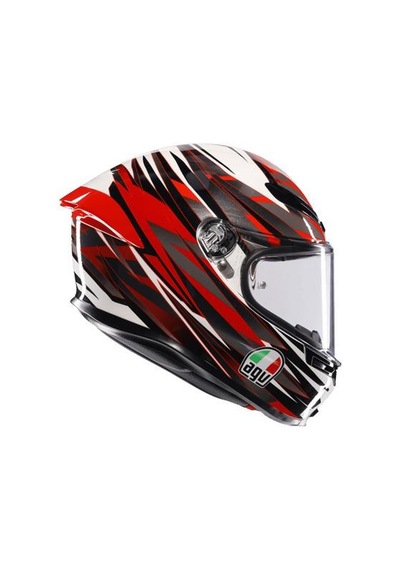 Agv Kask K6 S Reeval White Red Grey Kapalı Kask Renkli