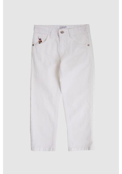 U.S. Polo Assn. U.s. Polo Assn. Erkek Çocuk Beyaz Pantolon Kanvas-chino 50322467-vr013