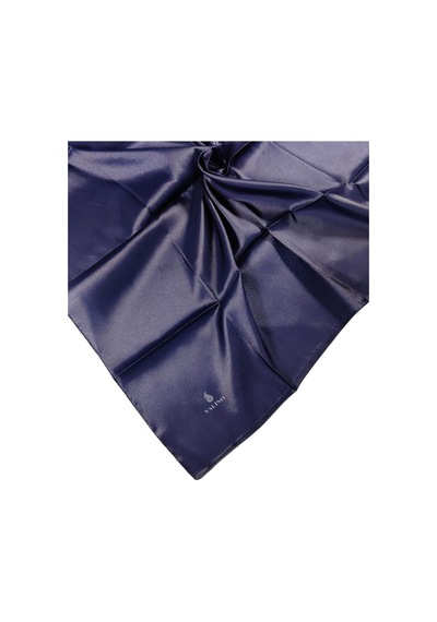 Mim Eşarp Mısırlı Eşarpları Degrade Kristal Sport Bulut Desenli Polyester Eşarp Lacivert - Açık Gümüş