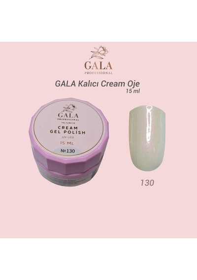 Gala Cream Kalıcı Oje 15 Ml No:130