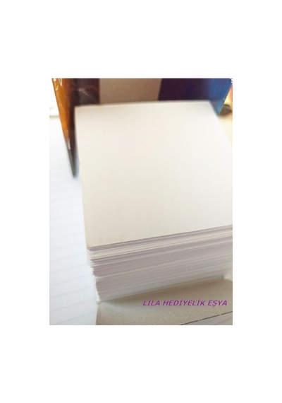 1 Adet X 500 Yaprak Küp Not Kağıdı 8x8 Cm / Not Kağıdı / Küp Blok Not / 1x500 Yaprak Not Kağıdı
