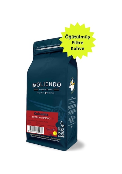 Moliendo Colombia Medellin Supremo Yöresel Kahve 1000 G