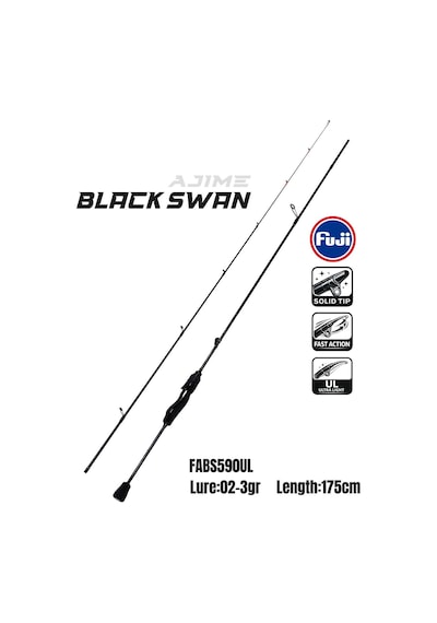 Fujin Ajime Black Swan 175cm 02-3gr Aji Lrf Kamışı