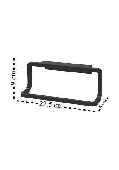 Towel Hanger Dolap Kapağına Asılabilen Havluluk, Havlu Askısı Siyah Siyah