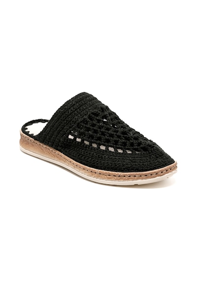 Terlik Kadın Bbs Jmy John May Knitwear Slippers Black Siyah