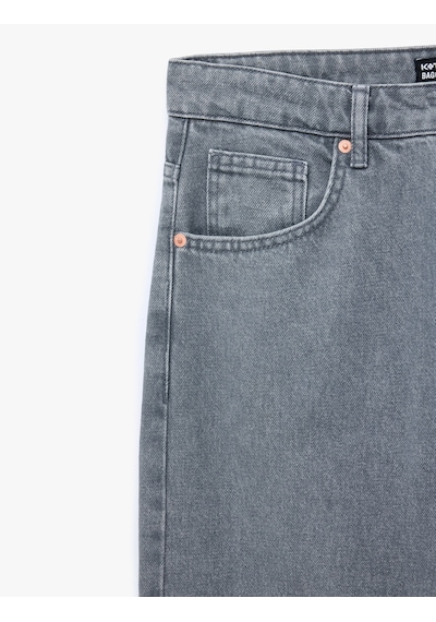 Koton Pamuklu Bol Normal Bel Oversize Baggy Jean Pantolon Gri 7wam40137nd Koton Pamuklu Bol Normal Bel Oversize Baggy Jean Pantolon Gri 7wam40137nd