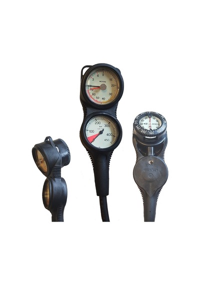 Kraken Gösterge Konsol Üçlü Bıglıne 63 MM Ayarlı Siyah