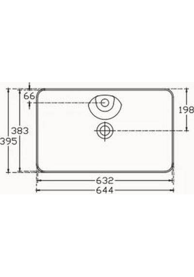Isvea Sistemay Tezgah Üstü Lavabo 65 CM