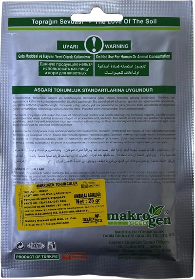 Makrogen Yalova Çarliston Biber Tohumu 25 Gr