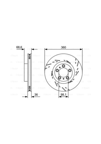 Bosch 0986479d23 Fren Aynası Ön Sağ Panamera 3.0 3.6 4.8 10-12 97035140401