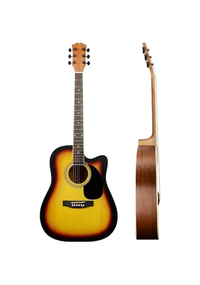 Maxword Mcg-650sb Yüksek Kaliteli Ağaç Akustik Gitar Full Set
