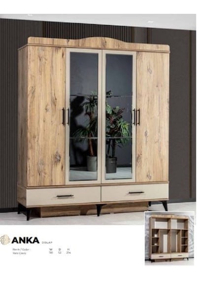 Anka 4 Kapılı Dolap