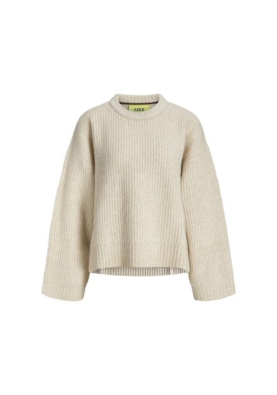 Jack & Jones Kadin Yün Karisimli Wide Fit Kazak - Sigga - 12255358 Fog