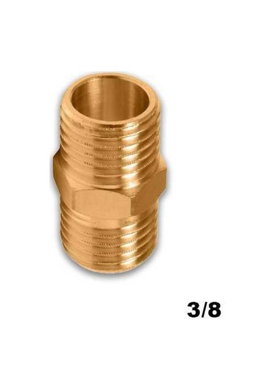 Sarı Nipel 3/8 1 Adet Çok Renkli