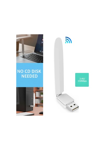 Platoon Wireless-n 150mbps Wifi Usb Adaptör Harici Antenli 2.4ghz Pc/mac Uyumlu