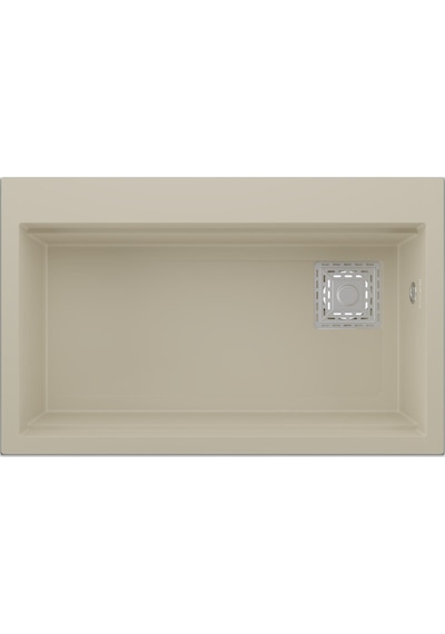 Real Stone Likya 75,5x47 Cm Krem Granit Mutfak Eviyesi