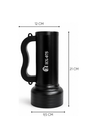 Şarj Edilebilir El Feneri - Şarjlı Projektör - 15 Watt - Hong Xin - Hx-075 Çok Renkli