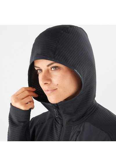 Salomon Essentıal Lıghtwarm Kadın Kapüşonlu Polar Black Lc1946600 Siyah
