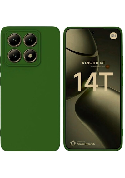 Xiaomi 14T Uyumlu Silikon Kılıf - Pastel Renk Tonu Esnek Tam Koruma Kapak  - Yeşil