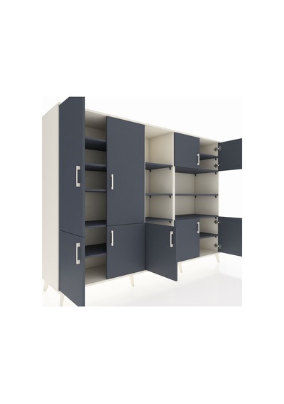Hyperion Dolap 14 Raflı 9 Kapaklı 220x44x163 Aytaşı-antrasit Aytaşı-antrasit Hyperion Dolap 14 Raflı 9 Kapaklı 220x44x163 Aytaşı-antrasit Aytaşı-antrasit