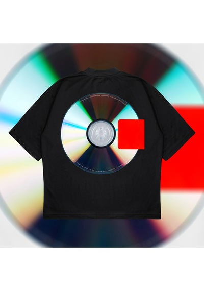 Startmore Yeezus Cd Tee Oversize Unisex Pamuklu Nefes Alan Kalın Kumaşlı Siyah