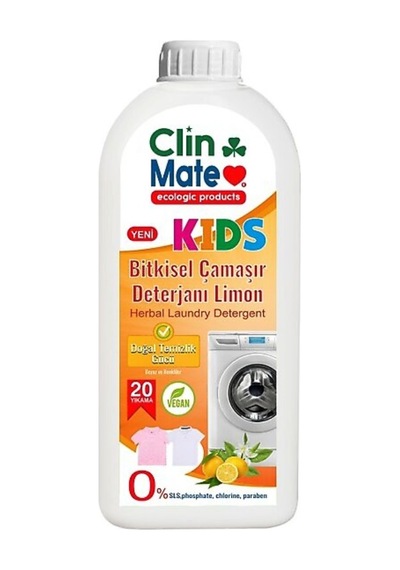 Clinmate Kids Bitkisel Çamaşır Deterjanı Limon 750 Ml