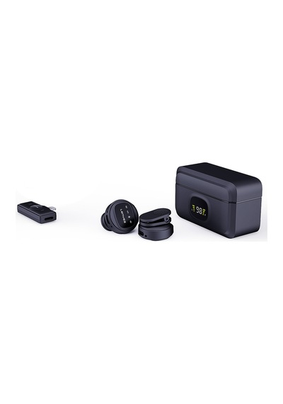 Lenyes Lm204-l Akıllı Gürültü Engelleyici Lightning Bağlantılı Kablosuz Yaka Mikrofonu Siyah