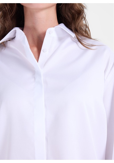 Fabrika Beyaz Kadın Loose Fit Gömlek F6wl-gml0124