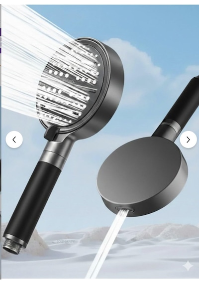 2 Li Set Silikon Tutamaçlı 6 Fonksiyonlu Filtreli Duş Başlığı + 10 Adet Yedek Filtre Toplam 11 Filtre