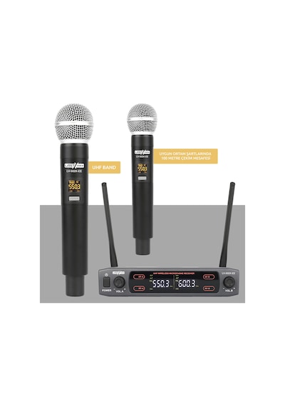 Lastvoice Lv-502ee Uhf Dijital 2x24 Kanal Çiftli El Telsiz Kablos