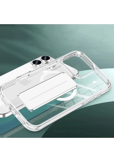Joko Apple Uyumlu iPhone 16 Kılıf Alfa Magsafe Standlı Kapak - Siyah - Legu-874948