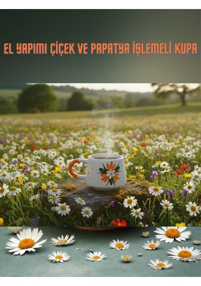 El Yapımı Çiçek Ve Papatya İşlemeli Kupa Diğer