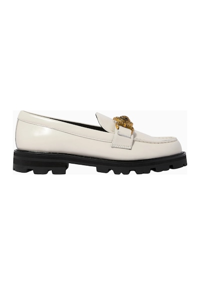 Kurt Geiger Mansion Patent Leather Loafers, Rugan Deri Ve Zamansız Şıklık Beyaz